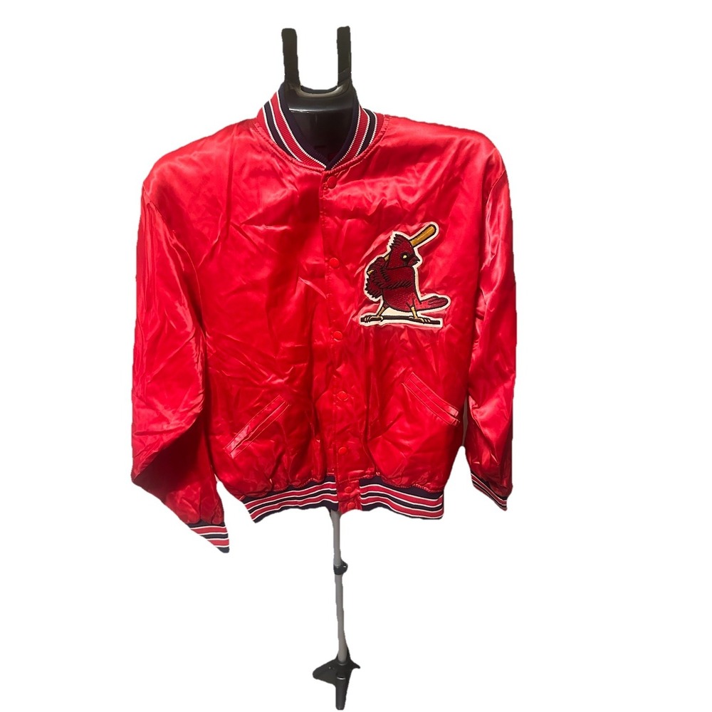 Vintage 90s St. Louis Cardinals Jacket Red MLB Starter Bomber Mens Size L